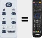 Comando à distância substituto de 5512410071