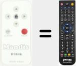 Comando &agrave; dist&acirc;ncia substituto de DCS-5211L (DCS-5222L)