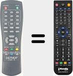 Comando à distância substituto de DVBT16