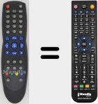 Comando à distância substituto de Opentel005