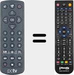 Comando &agrave; dist&acirc;ncia substituto de PCTV001