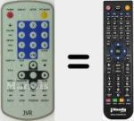 Comando à distância substituto de REMCON1569