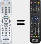 Comando à distância substituto de REMCON1743