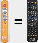 Comando &agrave; dist&acirc;ncia substituto de REMCON1911