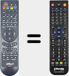 Comando à distância substituto de REMCON1916