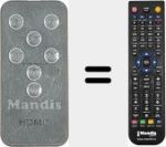 Comando à distância substituto de WEEE (REMCON2078)