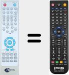 Comando à distância substituto de REMCON931