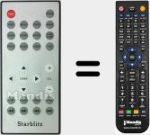 Comando à distância substituto de STAR001
