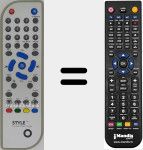 Comando &agrave; dist&acirc;ncia substituto de Style001