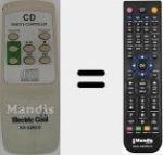 Comando &agrave; dist&acirc;ncia substituto de KF-AV2000 (KX-226CD)