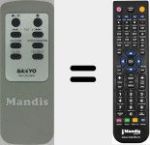 Comando &agrave; dist&acirc;ncia substituto de RB-UB295M