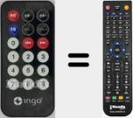 Comando &agrave; dist&acirc;ncia substituto de REMCON1516