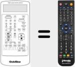 Comando à distância substituto de 597059E