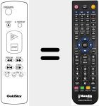 Comando à distância substituto de 597067A