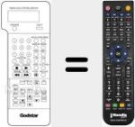 Comando à distância substituto de 597080E