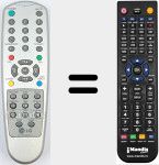 Comando à distância substituto de 6710V00061U