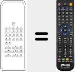 Comando &agrave; dist&acirc;ncia substituto de REMCON708
