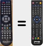 Comando à distância substituto de TQT133-001