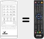 Comando &agrave; dist&acirc;ncia substituto de REMCON525