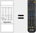 Comando à distância substituto de REMCON874