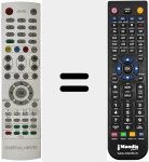 Comando &agrave; dist&acirc;ncia substituto de REMCON917