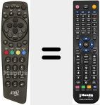 Comando à distância substituto de REMCON748