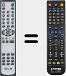 Comando &agrave; dist&acirc;ncia substituto de DLD001