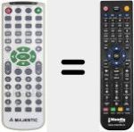 Comando &agrave; dist&acirc;ncia substituto de REMCON187