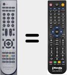 Comando à distância substituto de RCDWW02V01