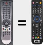 Comando à distância substituto de RC26003