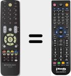 Comando &agrave; dist&acirc;ncia substituto de RCU240