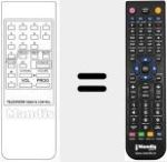 Comando à distância substituto de REMCON535