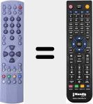 Comando à distância substituto de 0094011261A