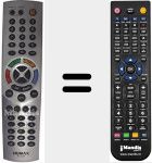 Comando &agrave; dist&acirc;ncia substituto de RC 536 P (014003020)