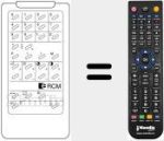 Comando à distância substituto de REMCON1179