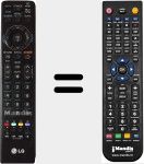 Comando à distância substituto de MKJ40653831