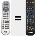 Comando à distância substituto de AKB30377805