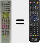 Comando à distância substituto de MX-TM7415N DivX