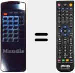 Comando à distância substituto de REMCON957