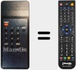 Comando à distância substituto de REMCON358