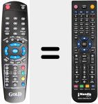 Comando &agrave; dist&acirc;ncia substituto de REMCON862