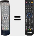 Comando à distância substituto de RC40