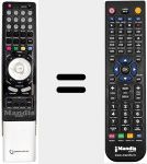 Comando à distância substituto de RC I02 0N