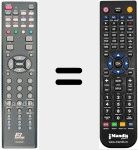 Comando à distância substituto de RC00068