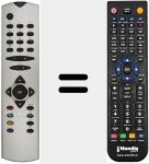 Comando à distância substituto de RC1543