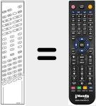 Comando &agrave; dist&acirc;ncia substituto de RC3001