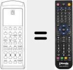 Comando à distância substituto de RC41