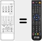 Comando &agrave; dist&acirc;ncia substituto de RC667