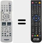 Comando à distância substituto de RCT 192 DB 1