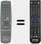 Comando à distância substituto de TW50146